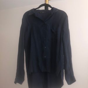 Zara suede blouse | size M